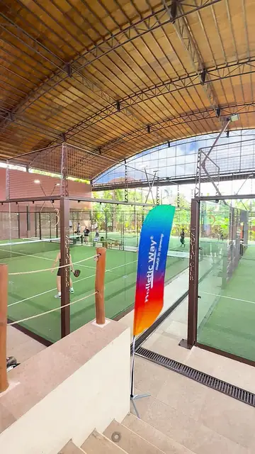 Branded padel court activation