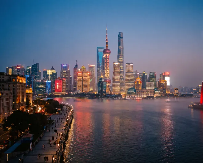 Shanghai skyline and old concession streets used for a China lifestyle brand retreat