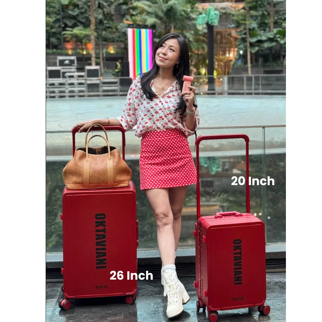 Traveller with a FLYCO Quote Series case